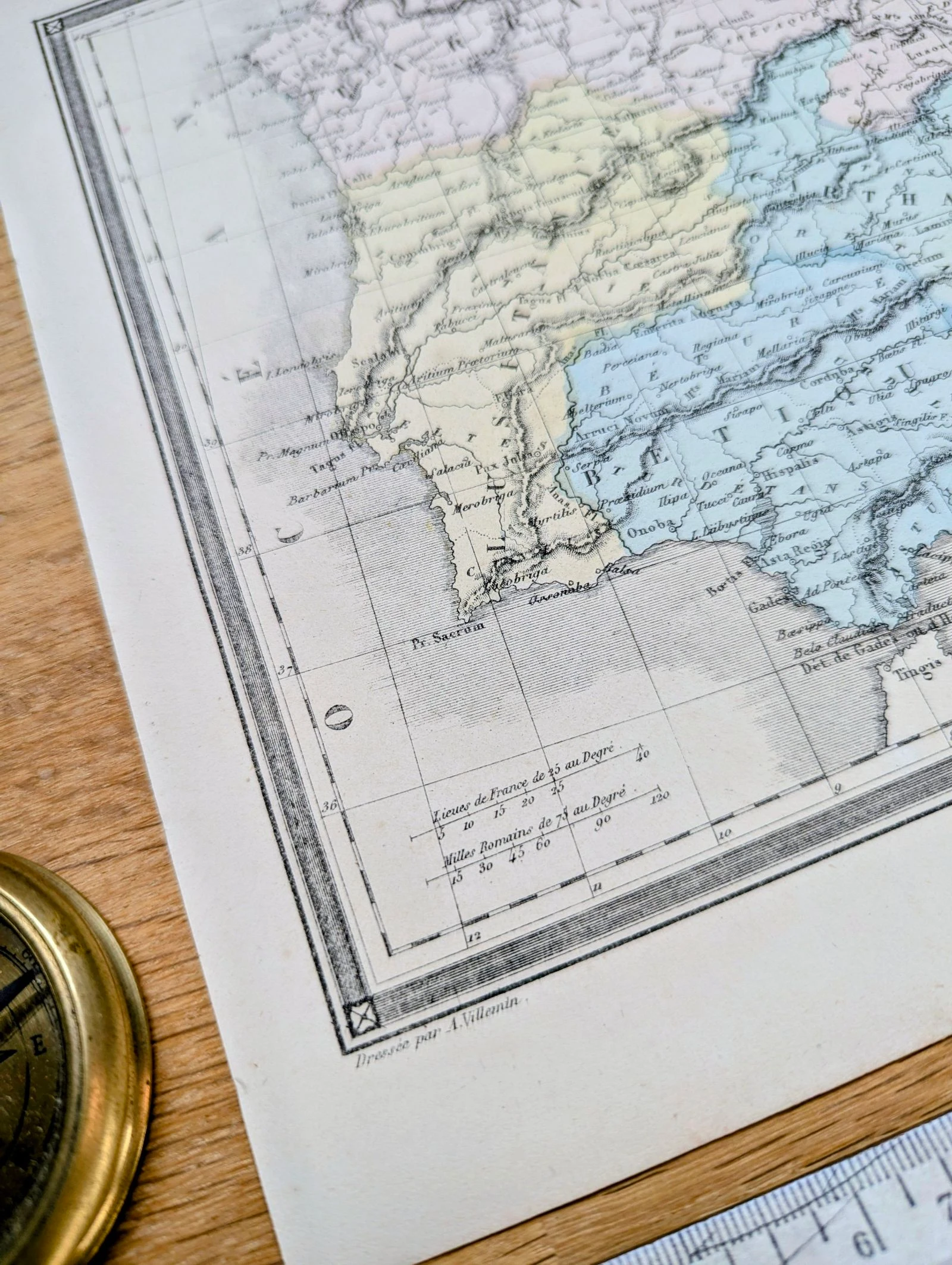 A antiga Espanha, mapa impresso em 1852. – photo 9